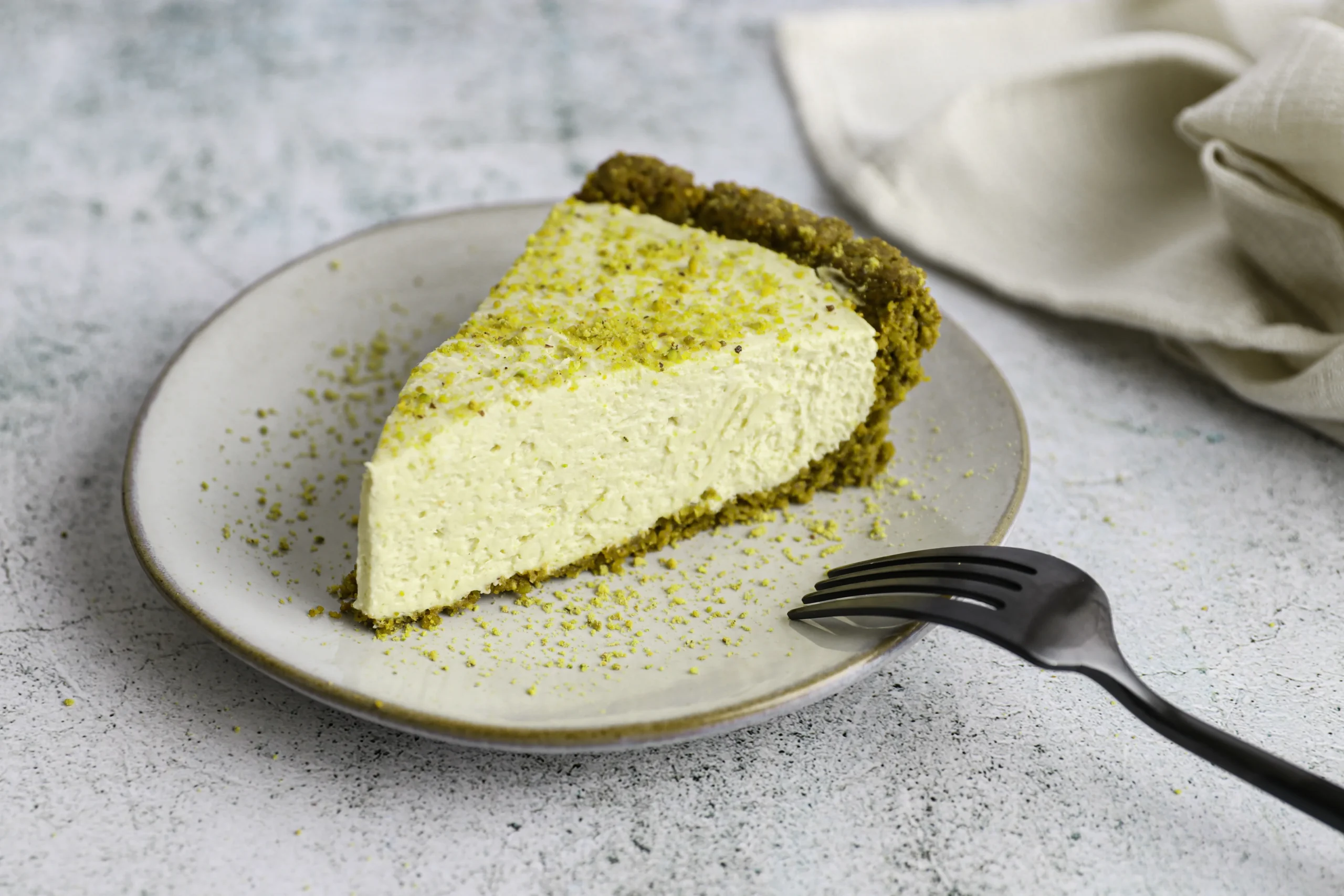 Cheesecake pistache citron